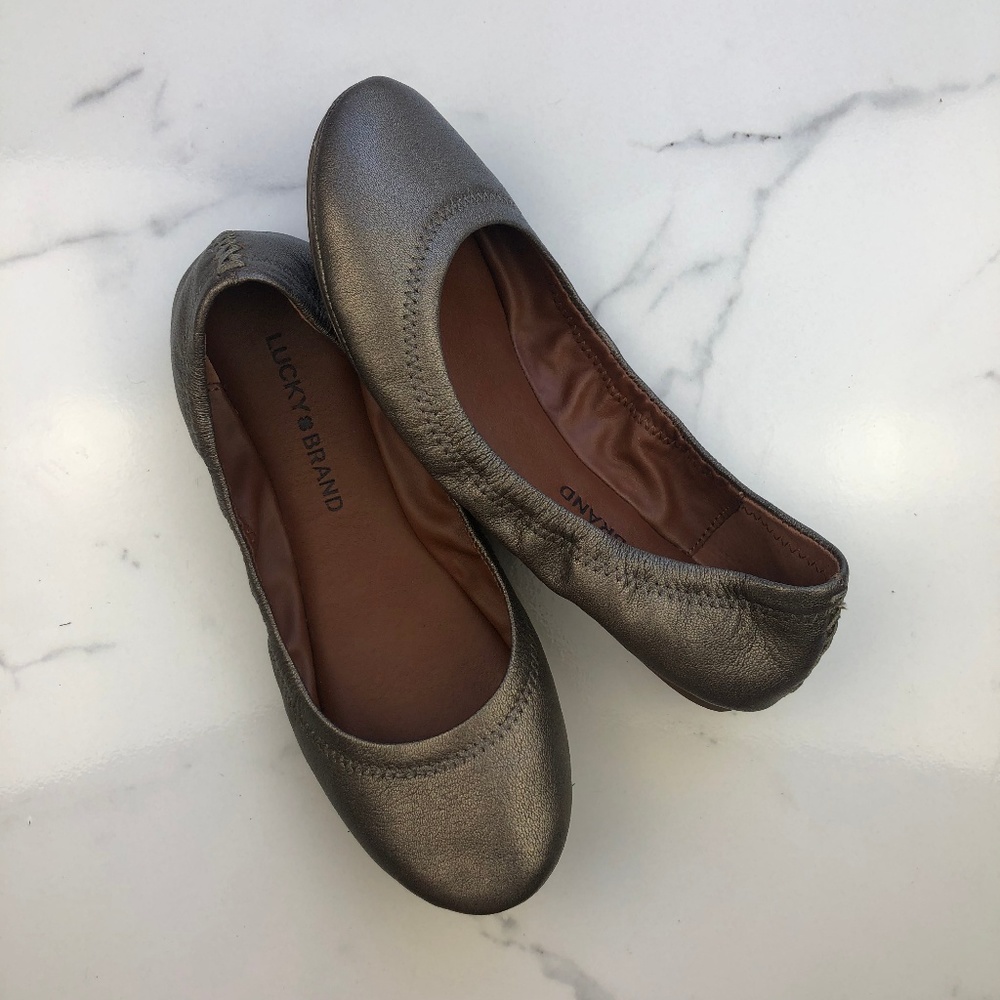 LUCKY BRAND Emmie Leather Ballet Flats Size 6